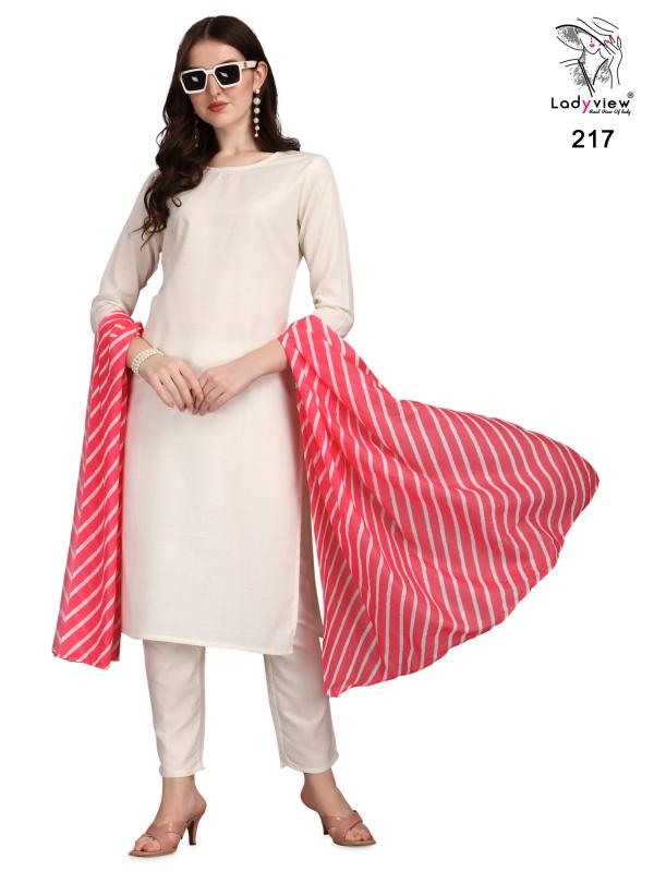 Ladyview Roseries Fancy Kurti With Bttom Dupatta Collection